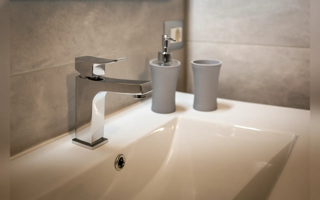 Dettaglio del lavabo del bagno